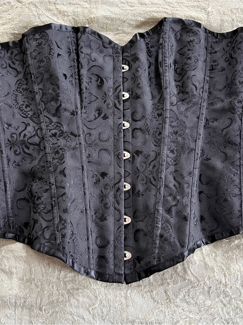 Corset Top Lace-Up Boned Women’s  Size 2XL Witchy Dark Romance Whimsigoth